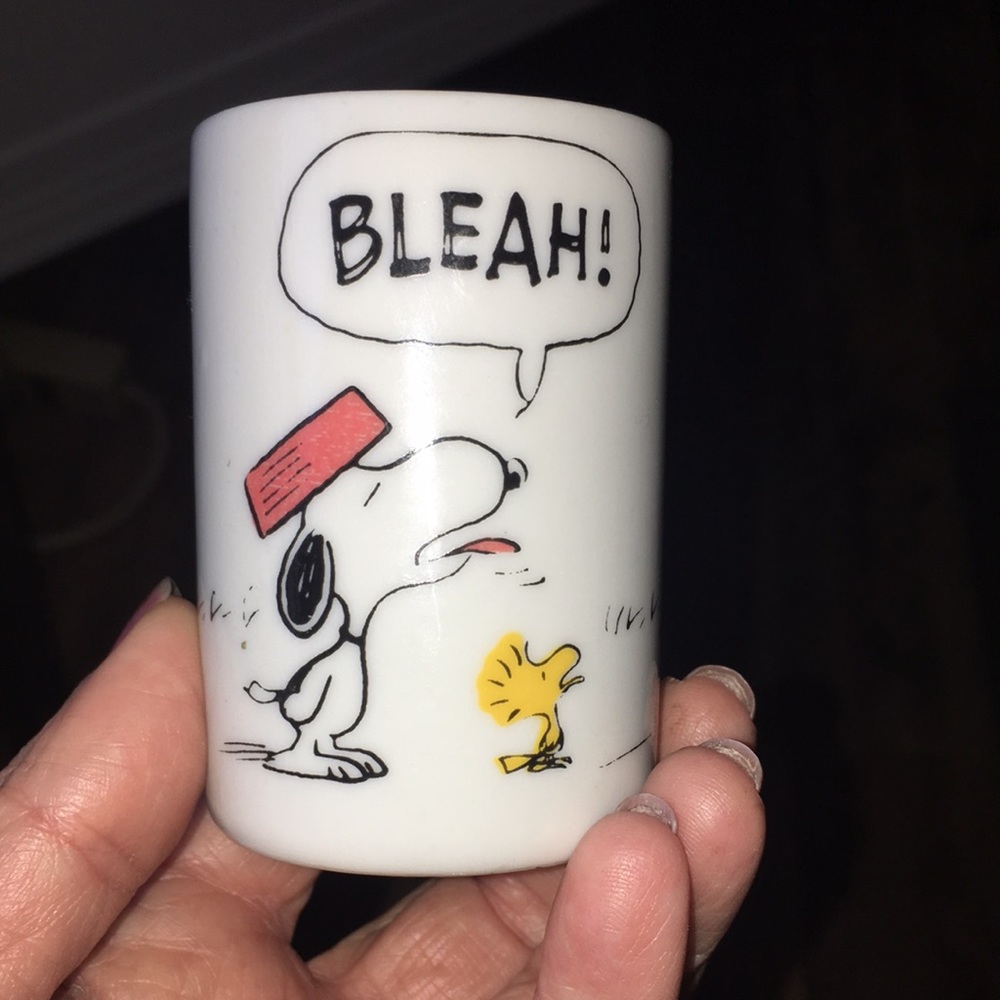 Vintage 1970s Votive Charles Schultz ceramic Made in USA